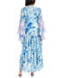 Фото #2 товара Rococo Sand Tiered Bell-Sleeve Wrap Dress Women's