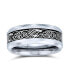 ფოტო #3 პროდუქტის Celtic Knot Dragon Carbon Fiber Inlay Titanium Wedding Band Rings For Men For Women Comfort Fit 8MM Wide