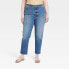 Фото #1 товара Women's High-Rise 90's Slim Jeans - Universal Thread Medium Wash 18