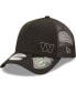 Фото #3 товара Men's Black Washington Commanders A-Frame Trucker 9Forty Snapback Hat