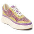 COCONUTS by Matisse Go To Platform Lace Up Womens Purple, Yellow Sneakers Casua