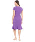 ფოტო #3 პროდუქტის Petite V-Neck Jersey Fit & Flare Dress