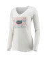 ფოტო #4 პროდუქტის Women's Royal, White Florida Gators Flagship Long Sleeve T-shirt and Pants Sleep Set