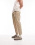 Topman – Schmal zulaufende Cordhose in Stone