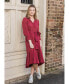 Фото #2 товара Women's Vivianne Dress in Cranberry