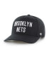 Фото #3 товара Men's Black Brooklyn Nets Contra Hitch Snapback Hat