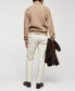 Фото #2 товара Men's Braided Turtleneck Sweater