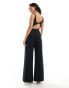 Фото #4 товара Abercrombie & Fitch slash neck jumpsuit with cut out back in black