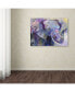 Фото #3 товара Richard Wallich 'Blue Elephant' Canvas Art - 18" x 24"