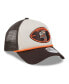 ფოტო #4 პროდუქტის Men's Stone/Brown Cleveland Browns 2024 Sideline Historic 9FORTY A-Frame Trucker Adjustable Hat