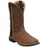 Фото #2 товара Justin Original Workboots Derrickman 12 Inch Waterproof Croc Print Compostie Toe