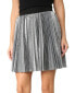 Фото #1 товара alice + olivia 154430 Women's Danica Sunburst Pleated Mini Skirt Silver Sz. 0