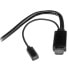 Фото #3 товара StarTech.com HDMI - DisplayPort or Mini DisplayPort to HDMI Converter Cable - 2 m (6 ft.) - 2 m - DisplayPort + Mini DisplayPort + HDMI - HDMI + USB - Male - Male/Female - USB