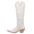 Фото #3 товара Dingo Raisin Kane Embroidered Snip Toe Cowboy Womens White Casual Boots DI167-1