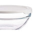 Круглая коробочка для завтраков с крышкой Chefs Белый 595 ml 14 x 6,3 x 14 cm (6 штук)
