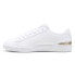 Фото #3 товара Puma Vikky V3 Metallic Shine Lace Up Womens White Sneakers Casual Shoes 3950850