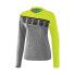 ERIMA 5-C Long Sleeve Training long sleeve T-shirt Grey Marl / Lime Pop / Black, 36 - фото #2