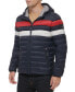 Фото #3 товара Men's Quilted Color Blocked Hooded Puffer Jacket