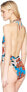 Bikini Lab Women's 171423 High Leg Halter One Piece Swimsuit Size M