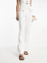 4th & Reckless tailored pocket detail split side trouser co-ord in white
