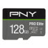 Фото #1 товара PNY PRO Elite - 128 GB - MicroSDXC - Class 10 - UHS-I - Class 3 (U3) - Black - Grey