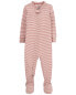 Фото #13 товара Toddler 1-Piece Striped PurelySoft Footie Pajamas 2T