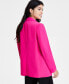 ფოტო #2 პროდუქტის Women's Notched-Collar Open-Front Blazer, Created for Macy's