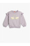 Фото #12 товара 4wmg10120ak 360 Lila Kız Bebek Pamuk Jersey Sweatshirt