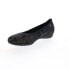 Фото #4 товара Mephisto Emilie Womens Black Leather Slip On Ballet Flats Shoes 6