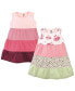 Фото #1 товара Toddler Girls Cotton Dresses, Blush Rose Leopard 2pck