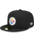 Фото #3 товара Men's Black Pittsburgh Steelers Camo Undervisor 59FIFTY Fitted Hat