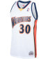 Фото #3 товара Men's Stephen Curry White Golden State Warriors 2009-10 Hardwood Classics Swingman Jersey