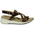 VANELi Trevin Wedge Womens Brown Casual Sandals 308745