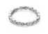 Elegant silver ring with clear zircons R00019
