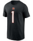 Фото #3 товара Men's Ja'Marr Chase Black Cincinnati Bengals 2021 NFL Draft First Round Pick Player Name and Number T-shirt