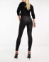 Фото #6 товара ASOS DESIGN coated skinny jean in black