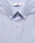 Фото #2 товара Men's Regular Fit Striped Cotton Shirt