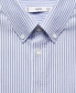 Men's Regular Fit Striped Cotton Shirt