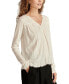 ფოტო #3 პროდუქტის Women's Ladder Trim Long-Sleeve Tunic Top