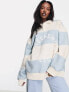 Фото #1 товара ASOS DESIGN Weekend Collective rugby sweatshirt in blue and cream stripe