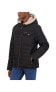 Men's Quilted Shirt Jacket Shacket with Sherpa Lined Hood