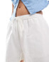 Фото #4 товара Brave Soul linen look white pull on shorts