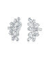 ფოტო #1 პროდუქტის Elegant Classic Bridal Marquise Cut Clusters AAA Cubic Zirconia CZ Leaf Clip On Earrings For Women Wedding Prom Formal Party