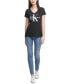 Фото #3 товара Футболка Calvin Klein Jeans с логотипом V-образным вырезом