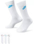 Nike Everyday Essential 3 pack socks in white with coloured logo