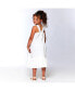 Girl Sleeveless Cotton Midi Dress White - Child