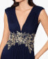Фото #3 товара Women's Embroidered V-Neck Gown