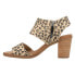 Фото #3 товара TOMS Majorca Cutout Leopard Block Heels Womens Size 6 B Casual Sandals 10016413