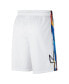 Men's White Brooklyn Nets 2022/23 City Edition Swingman Shorts