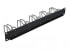 Delock 42628 - Cable management panel - Black - Metal - 1U - China - 48.3 cm (19")